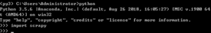 anaconda python 3.5 install scrapy
