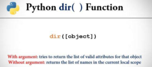 python dir function