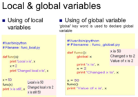 python global and local variable