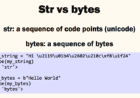 python string and bytes