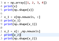 numpy.newaxis examples and tutorials