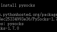 pip install pysocks