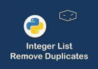 python remove duplicate elements from list