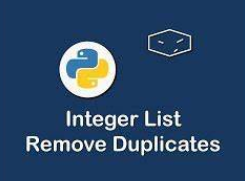 python remove duplicate elements from list