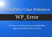 wp_error class examples