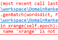 NameError - name xrange is not defined