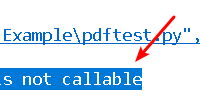 python str object is not callable