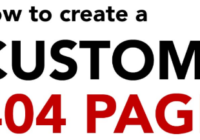 Set Custom 404 Page for Your Site Using .htaccess