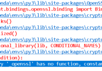 fix moviepy attributeerror - cffi library '_openssl' has no function