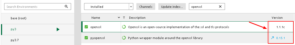 python 3.5 support openssl 1.1.1 version