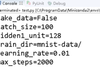 print all tensorflow arguments names and values