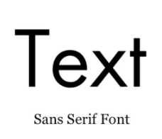 sans serif font example