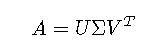 svd formula