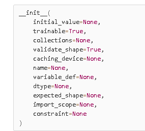 tf.Variable() defination