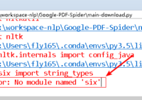 fix python no module named six error