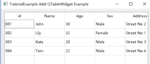 hidden numbers on the left of pyqt table