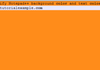 notepad change background color and text color demo