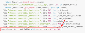 Sdl2 importerror dll load failed не найден указанный модуль