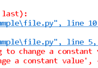 create a python constant variable with python class