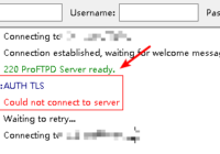 fix filezilla AUTH TLS Command