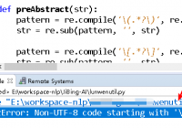 Fix python SyntaxError - Non-UTF-8 code starting with