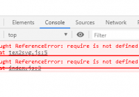 fix javascript require is not defined error