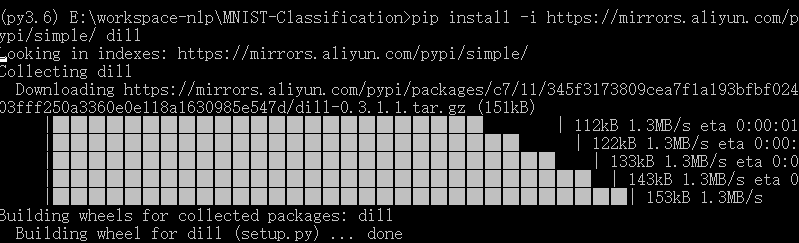 python pip install dill