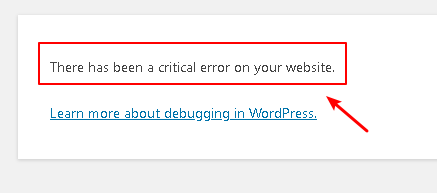 Fix there has been a critical error on your site in wordpress