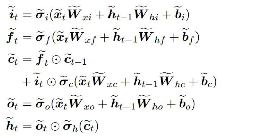 the formula of nested lstm