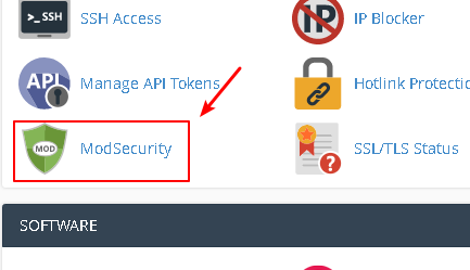 ModSecurity in cPanel