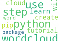 Python Creates Word Cloud - A Step Guide - Python Wordcloud Tutorial