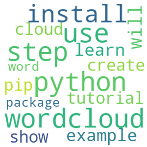 Python Creates Word Cloud Image: A Step Guide - Python Wordcloud Tutorial