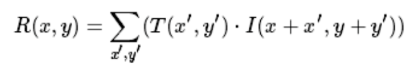 the equation of cv2.TM_CCORR