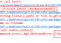 tf.train.latest_checkpoint() FindFirstFile failed Error