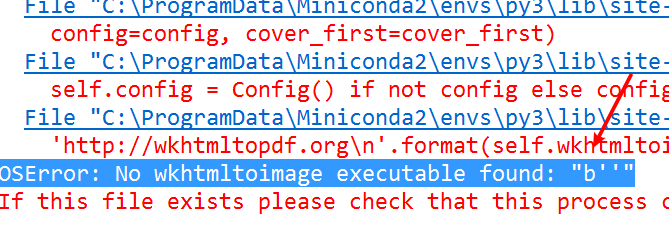 Fix OSError No wkhtmltoimage executable found b in Python - Python Tutorial