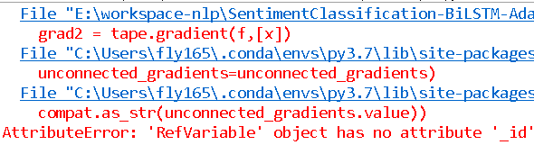 Fix tf.GradientTape() AttributeError - 'RefVariable' object has no attribute '_id' Error - TensorFlow Tutorial