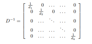 the inverse of Diagonal Matrice