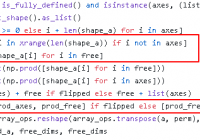 tensorflow tf.tensordot() the tensor a and b free dims shape when axes is list