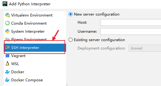 pycharm add interpreter