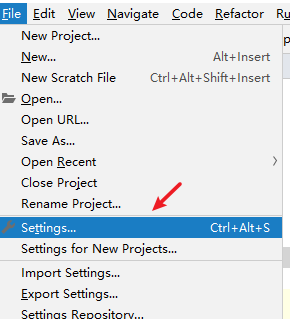 pycharm file settings