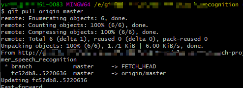 git pull origin master example