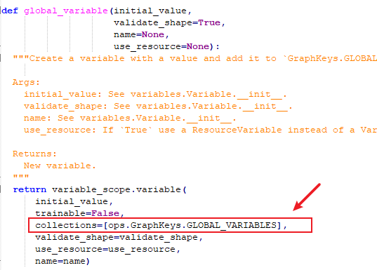 tensorflow create a global variable