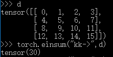 Matrix trace in Einsum