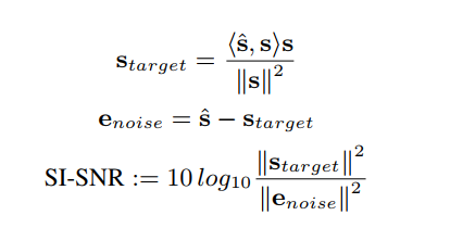 SI-SNR definition