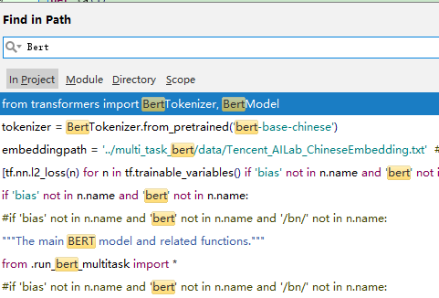 find files by its content in pycharm