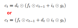 add dropout for each timestep in lstm