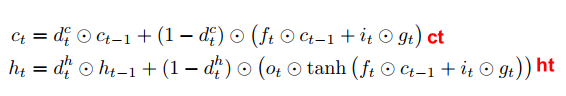 zoneout equations