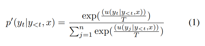 The effect of temerature in LLM